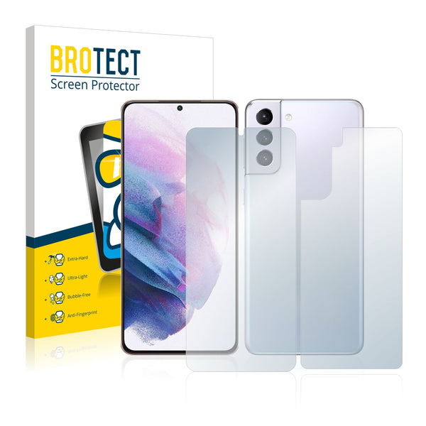 BROTECT AirGlass Glass Screen Protector for Samsung Galaxy S21 Plus 5G (Front + Back)