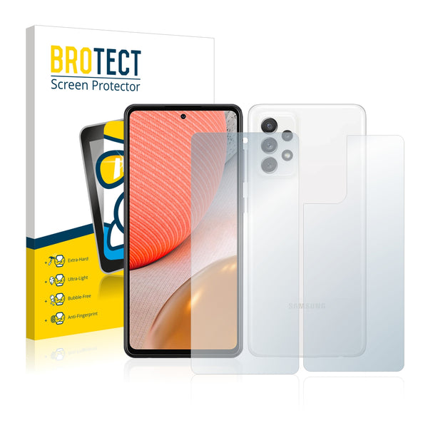 BROTECT AirGlass Glass Screen Protector for Samsung Galaxy A72 (Front + Back)