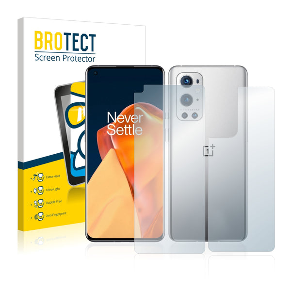 BROTECT AirGlass Glass Screen Protector for OnePlus 9 Pro (Front + Back)