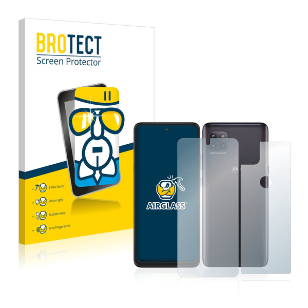 BROTECT AirGlass Glass Screen Protector for Motorola Moto G 5G (Front + Back)