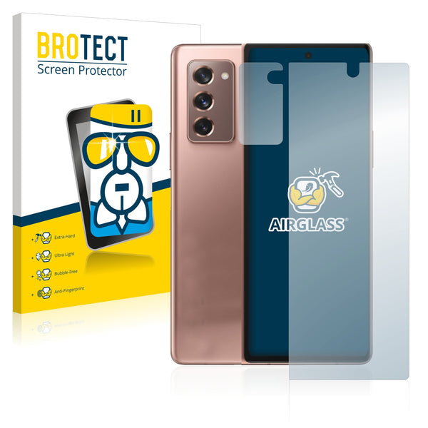 BROTECT AirGlass Glass Screen Protector for Samsung Galaxy Z Fold 2 5G (Front + cam)