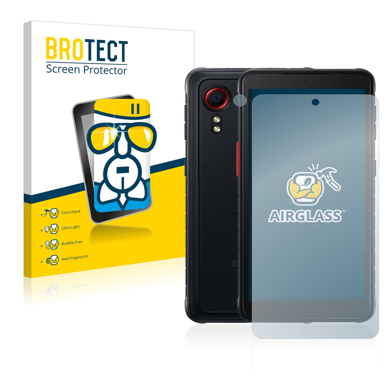 BROTECT AirGlass Glass Screen Protector for Samsung Galaxy Xcover 5 (Front + cam)