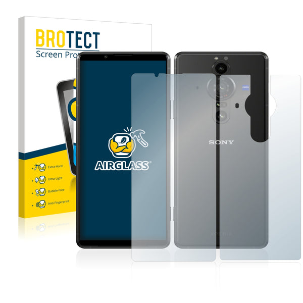BROTECT AirGlass Glass Screen Protector for Sony Xperia Pro-I (Front + Back)