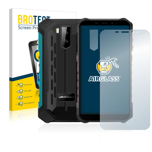 BROTECT AirGlass Glass Screen Protector for Ulefone Armor X9 (Front + cam)