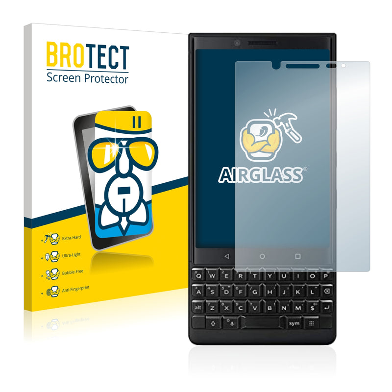 BROTECT AirGlass Glass Screen Protector for BlackBerry Key2 (Dual Sim)