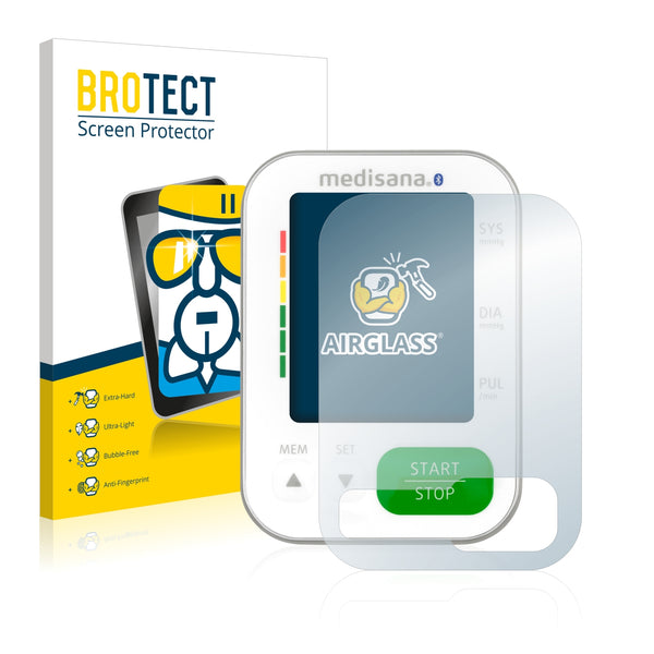BROTECT AirGlass Glass Screen Protector for Medisana BU 570 Connect