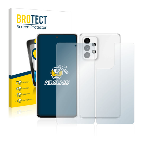 BROTECT AirGlass Glass Screen Protector for Samsung Galaxy A53 5G (Front + Back)