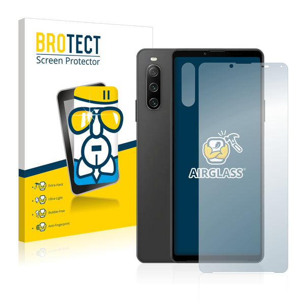 BROTECT AirGlass Glass Screen Protector for Sony Xperia 10 IV (Front + cam)