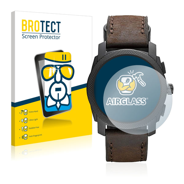 BROTECT AirGlass Glass Screen Protector for Fossil Chronograph