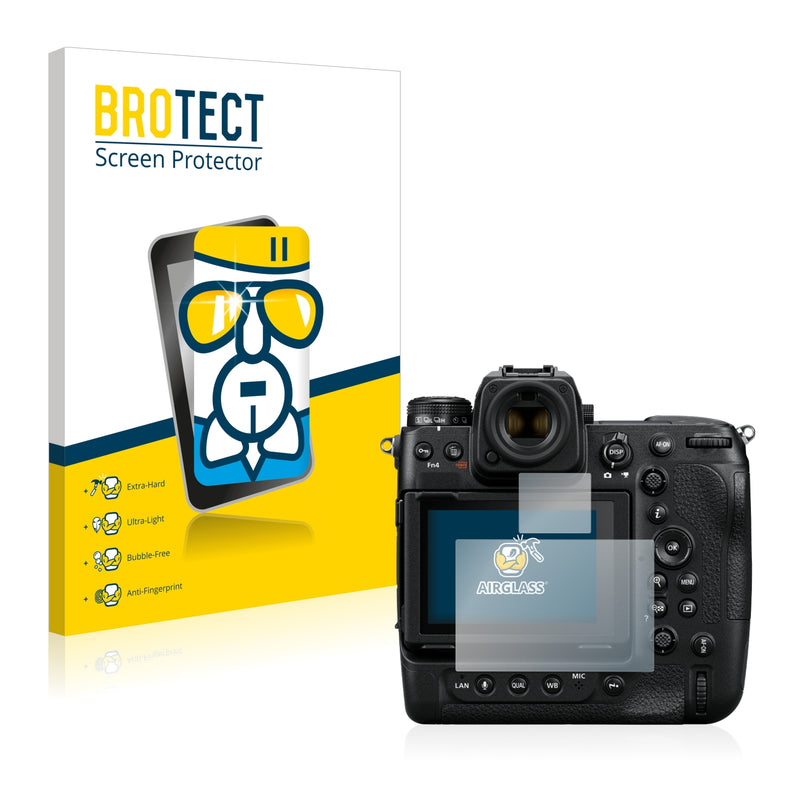 BROTECT AirGlass Glass Screen Protector for Nikon Z 9 (Display + top plate display)