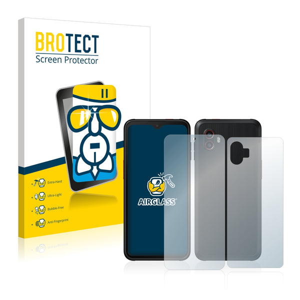 BROTECT AirGlass Glass Screen Protector for Samsung Galaxy Xcover 6 Pro (Front + Back)