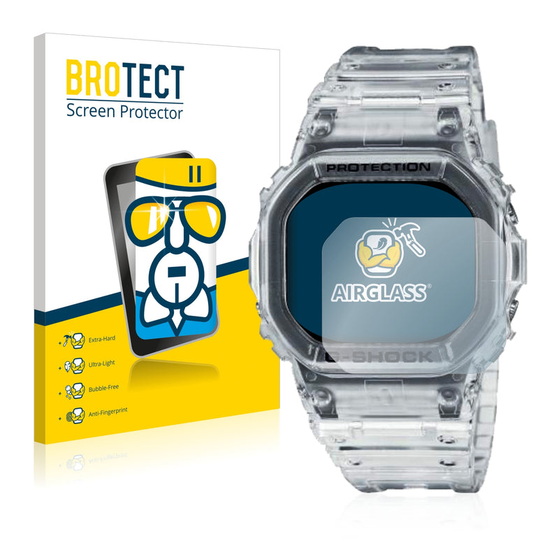 BROTECT AirGlass Glass Screen Protector for Casio G-Shock DW-5600SKE-7