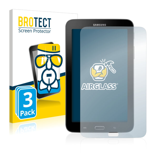 3x BROTECT AirGlass Glass Screen Protector for Samsung Galaxy Tab 3 (7.0) Lite SM-T110
