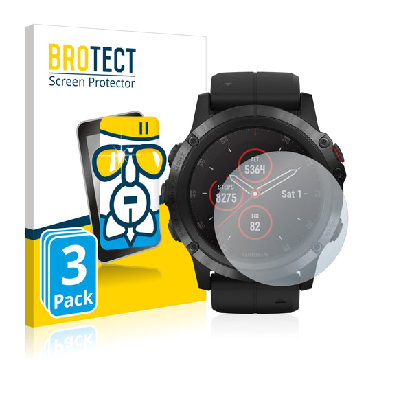 3x BROTECT AirGlass Glass Screen Protector for Suunto Ambit3 Peak Black