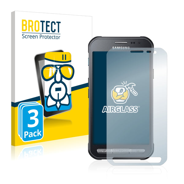 3x BROTECT AirGlass Glass Screen Protector for Samsung Galaxy Xcover 3