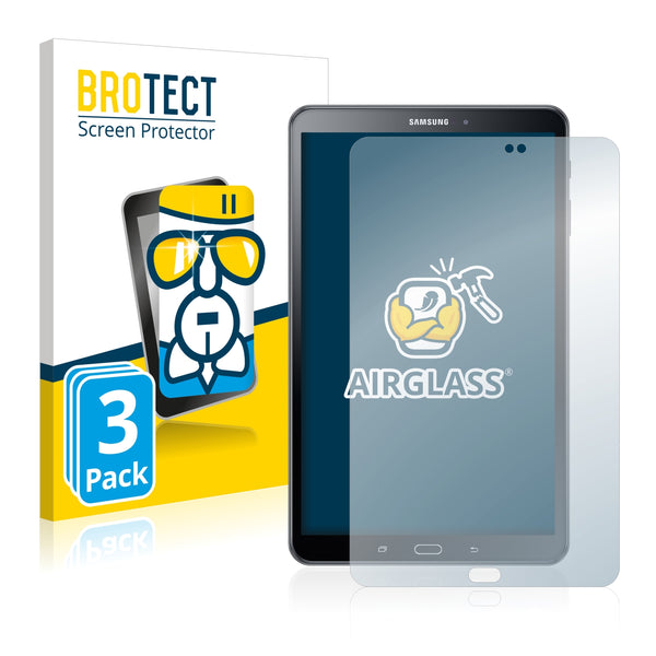 3x BROTECT AirGlass Glass Screen Protector for Samsung Galaxy Tab A 10.1 2016 SM-T580