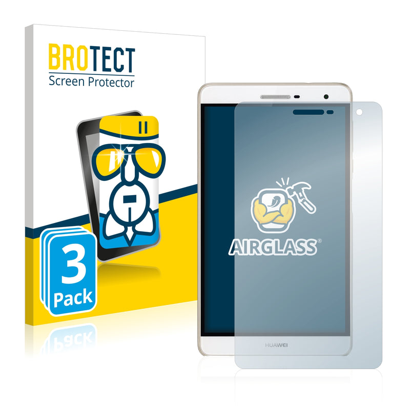 3x BROTECT AirGlass Glass Screen Protector for Huawei MediaPad T2 7.0 Pro