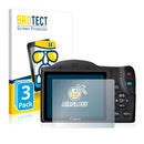 3x BROTECT AirGlass Glass Screen Protector for Canon PowerShot SX430 IS