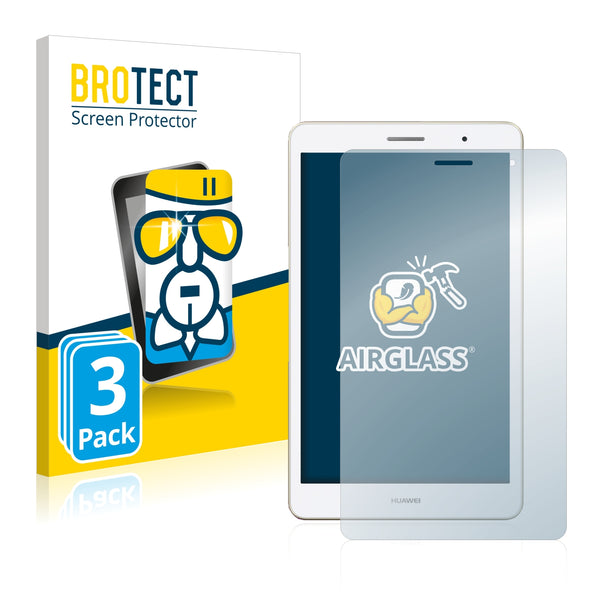 3x BROTECT AirGlass Glass Screen Protector for Huawei MediaPad T3 8.0