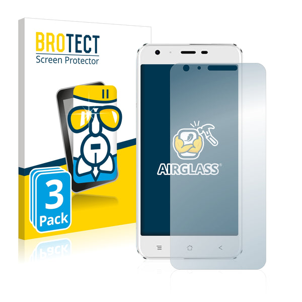 3x BROTECT AirGlass Glass Screen Protector for Blackview A7