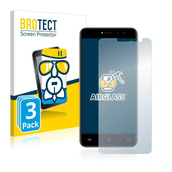 3x BROTECT AirGlass Glass Screen Protector for Cubot Note Plus