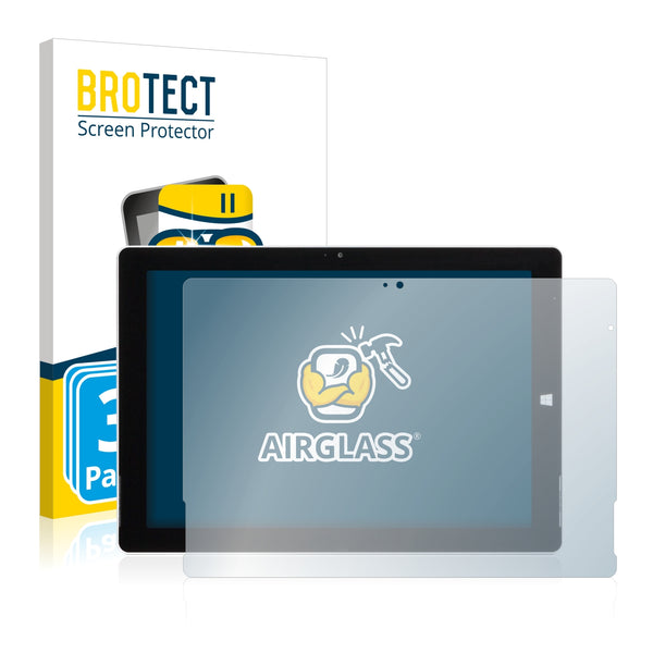 3x BROTECT AirGlass Glass Screen Protector for Wortmann Terra Pad 1062 Pro