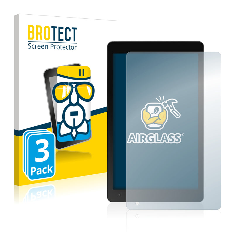 3x BROTECT AirGlass Glass Screen Protector for Medion Lifetab P10606 (MD 60526)