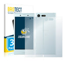 3x BROTECT AirGlass Glass Screen Protector for Sony Xperia X Compact (Front + Back)