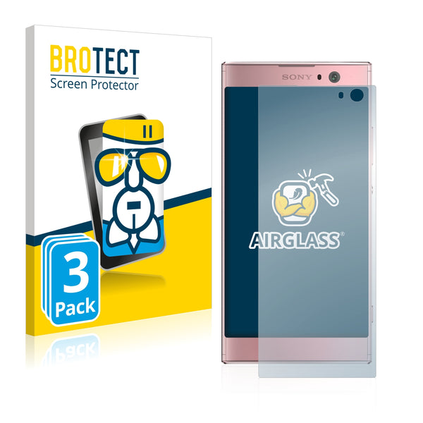 3x BROTECT AirGlass Glass Screen Protector for Sony Xperia XA2