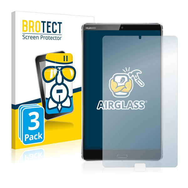 3x BROTECT AirGlass Glass Screen Protector for Huawei MediaPad M5 8.4