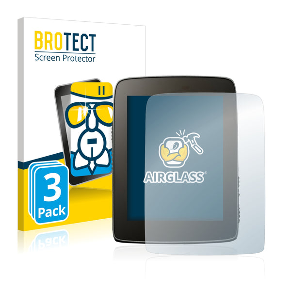 3x BROTECT AirGlass Glass Screen Protector for Hammerhead Karoo