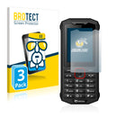 3x BROTECT AirGlass Glass Screen Protector for Crosscall Spider X4