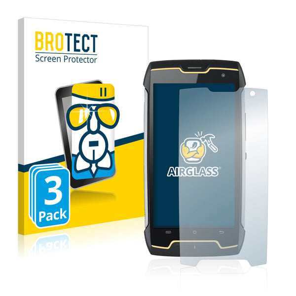 3x BROTECT AirGlass Glass Screen Protector for Cubot King Kong
