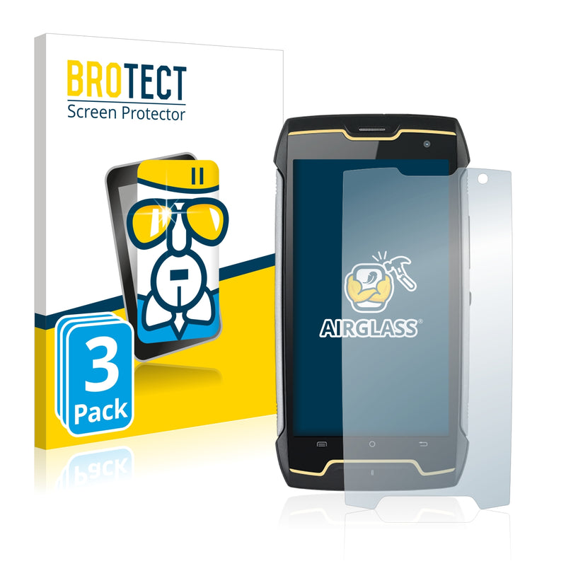 3x BROTECT AirGlass Glass Screen Protector for Cubot King Kong