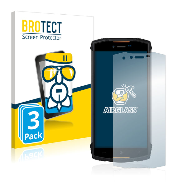 3x BROTECT AirGlass Glass Screen Protector for Doogee S55