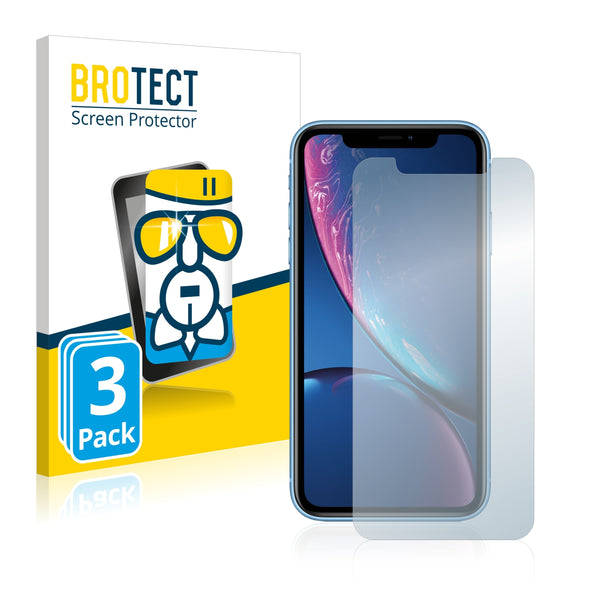 3x BROTECT AirGlass Glass Screen Protector for Apple iPhone XR