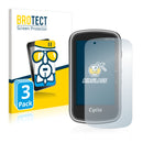 3x BROTECT AirGlass Glass Screen Protector for Mitac Mio Cyclo 405