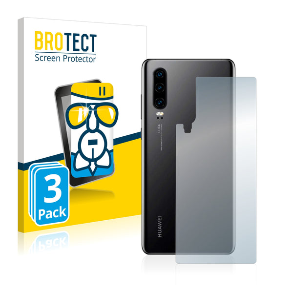 3x BROTECT AirGlass Glass Screen Protector for Huawei P30 (Back)