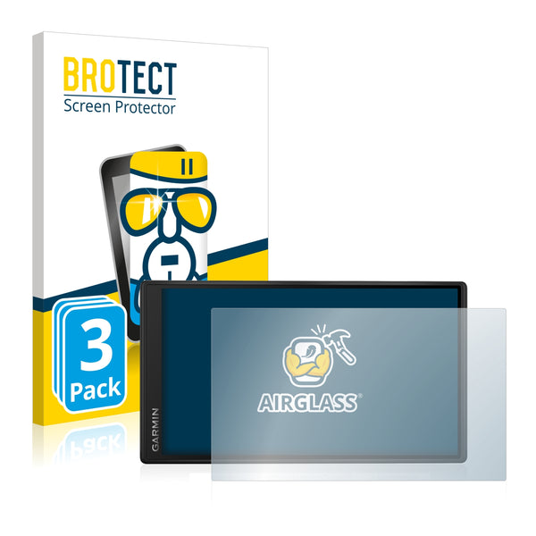 3x BROTECT AirGlass Glass Screen Protector for Garmin DriveSmart 55
