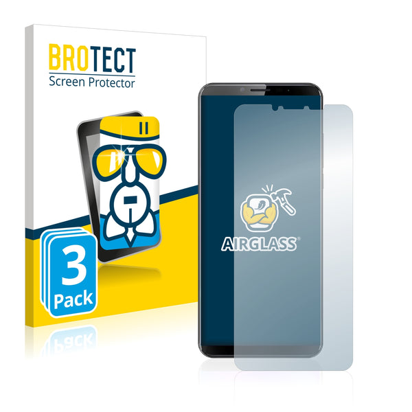 3x BROTECT AirGlass Glass Screen Protector for Cubot X19