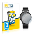 3x BROTECT AirGlass Glass Screen Protector for Burei Watch Milanese VX32