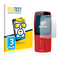 3x BROTECT AirGlass Glass Screen Protector for Nokia 210