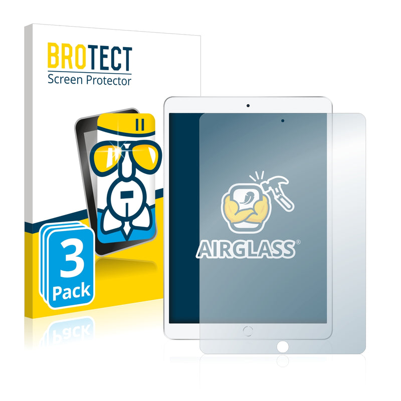 3x BROTECT AirGlass Glass Screen Protector for Apple iPad Air 2019