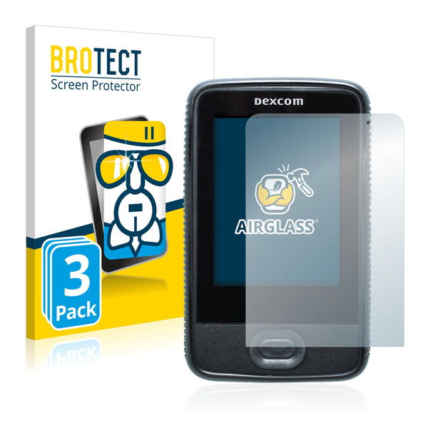 3x BROTECT AirGlass Glass Screen Protector for Dexcom G5 Mobile Receiver