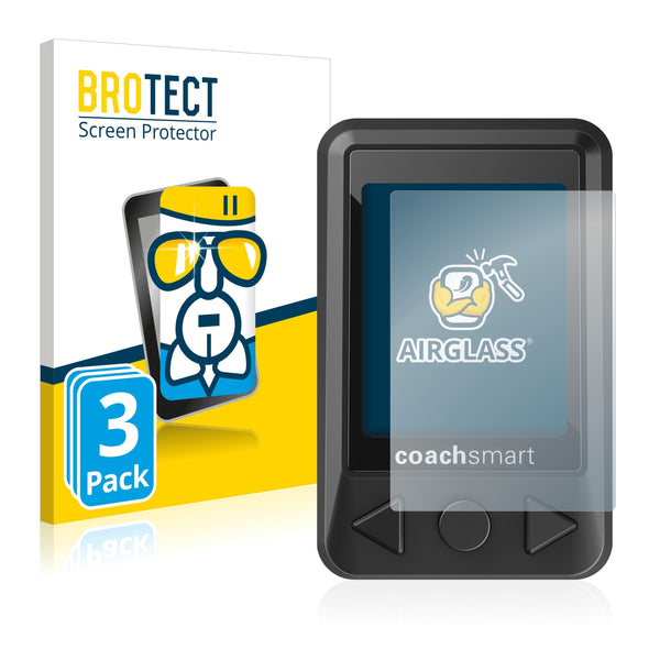 3x BROTECT AirGlass Glass Screen Protector for Coachsmart LEV