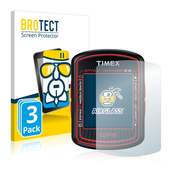 3x BROTECT AirGlass Glass Screen Protector for Timex Cycle Trainer 2.0