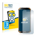 3x BROTECT AirGlass Glass Screen Protector for Doogee S40