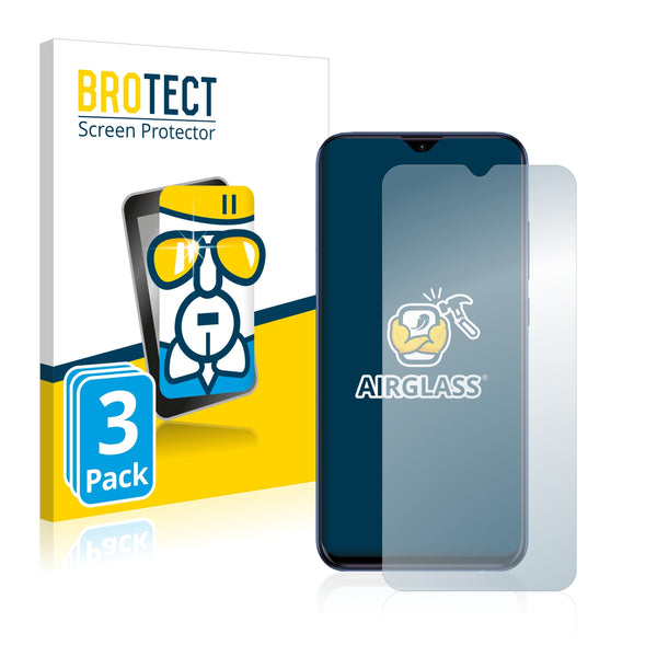 3x BROTECT AirGlass Glass Screen Protector for Infinix Smart 3 Plus
