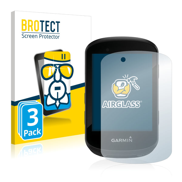 3x BROTECT AirGlass Glass Screen Protector for Garmin Edge 830