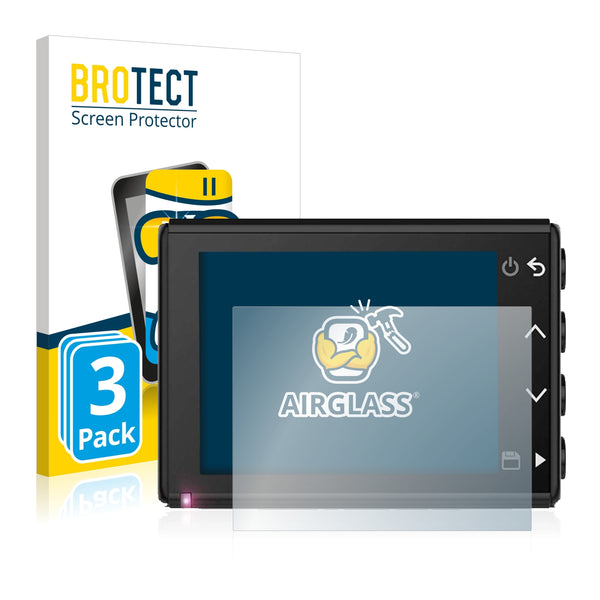 3x BROTECT AirGlass Glass Screen Protector for Garmin Dash Cam 56